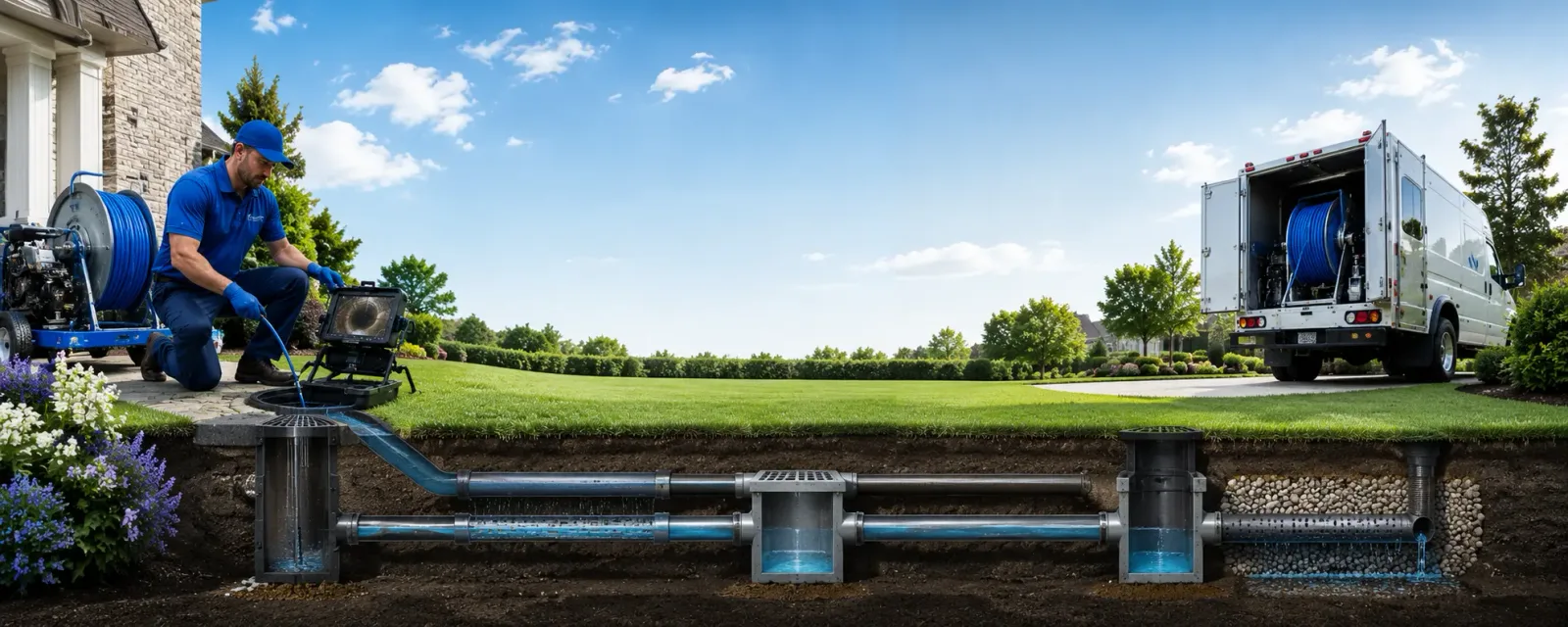 Outdoor drain cleaning information for South Wilmington, IL